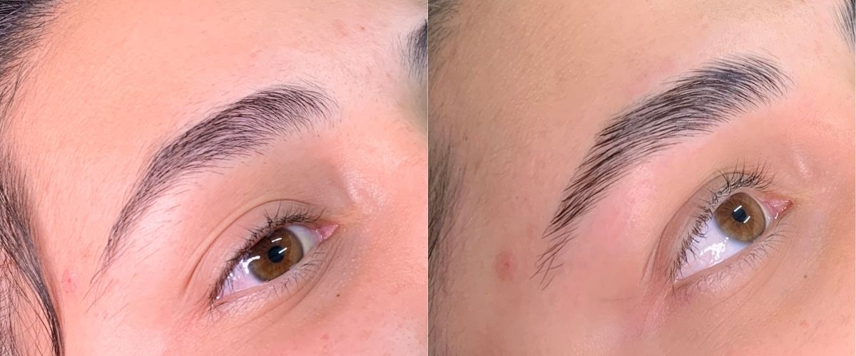 Brow Lamination antes e depois em Blumenau-SC-Jaqueline Brizolla